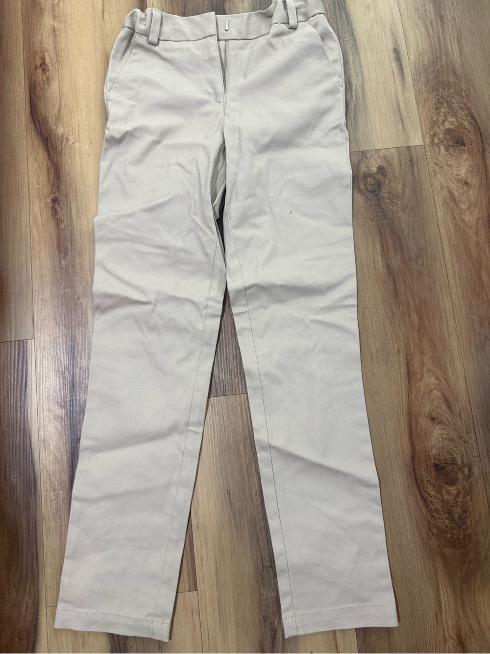 Nautica Beige Straight-Leg Kids Dress Pants